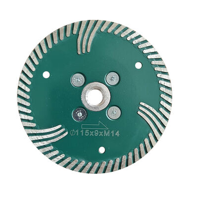 हार्ड ग्रेनाइट डायमंड टर्बो कटिंग डिस्क के साथ M14 फ्लैंज व्यास 125mm 230mm