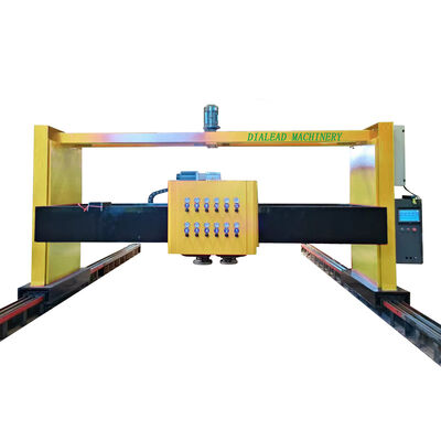 ग्रेनाइट स्मारक स्वचालित चमकाने की मशीन 12 चमकाने के सिर के साथ